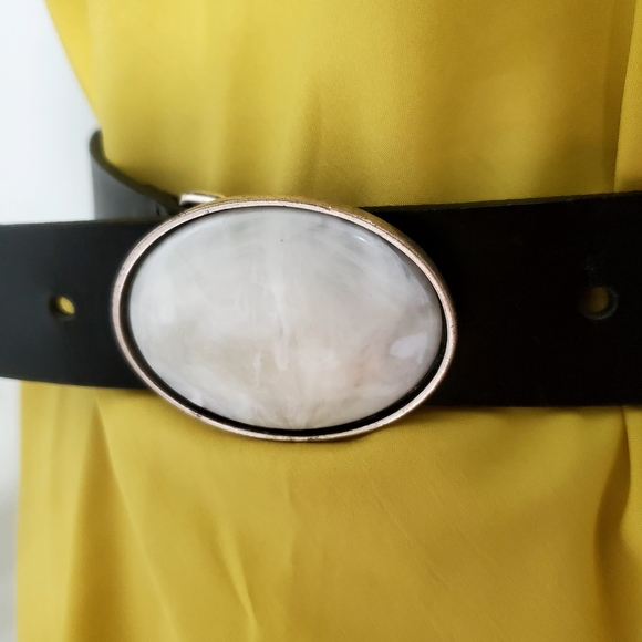 ba&sh Black Belt with White Oval Accent - Picture 5 of 6